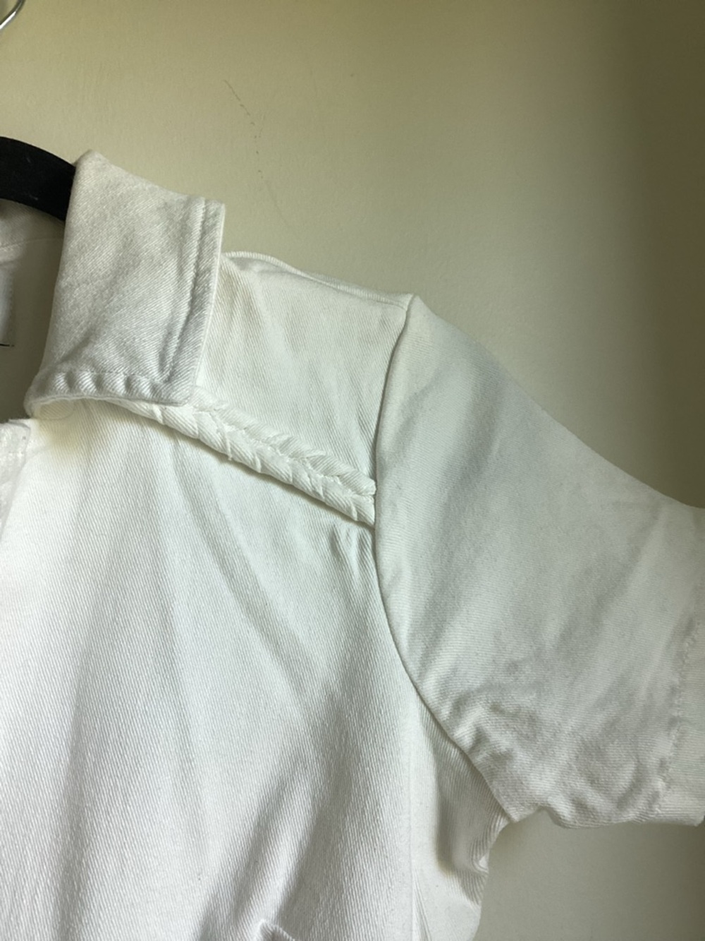 Show Me Your MuMu Outlaw Romper Size Small Pearly White Belted Utility Zip Front - Picture 2 of 13